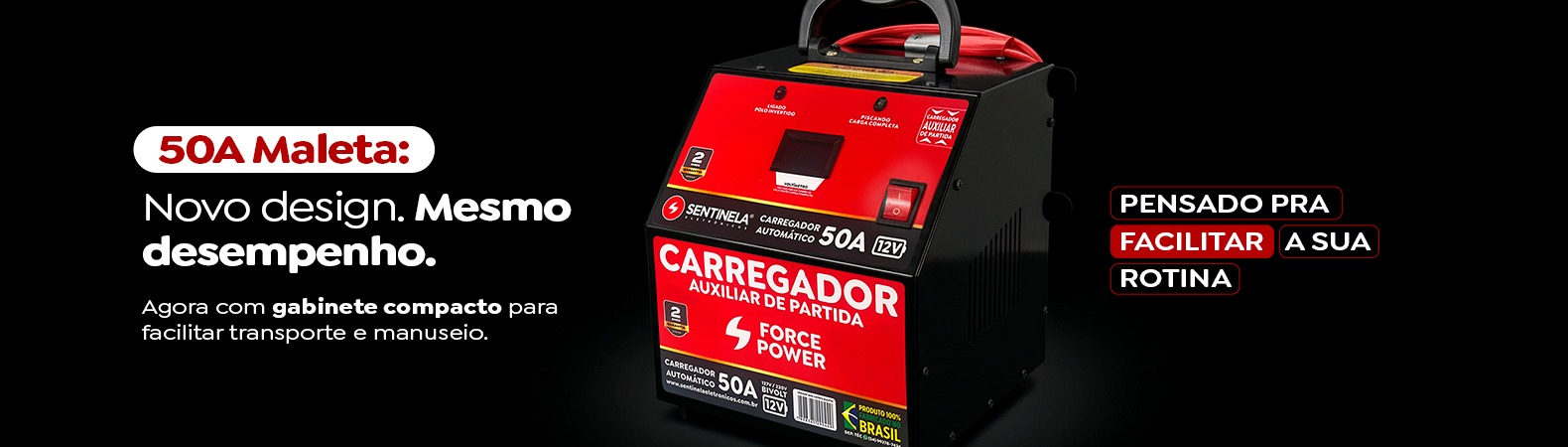 50A Maleta. Novo design. Mesmo desempenho